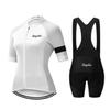 Womens Cycling Jersey Bib Shorts Set Road Bike Riding Quick-Dry Performance Wear