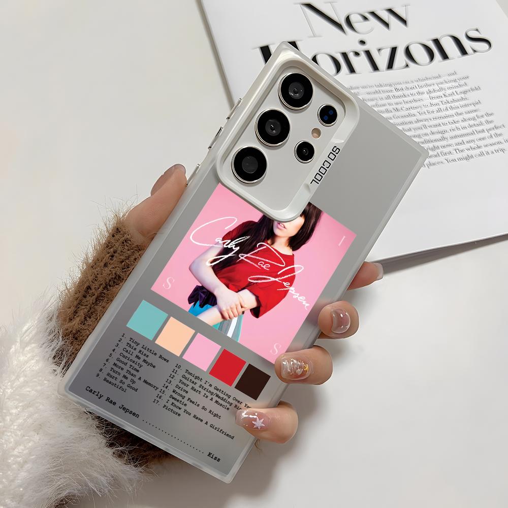 Чехол для телефона Carly Rae J-Jepsen для Samsung Galaxy S25 Edge S24 S23 S22 S21 S20 Ultra Funda Силиконовый Серебристый Чехол