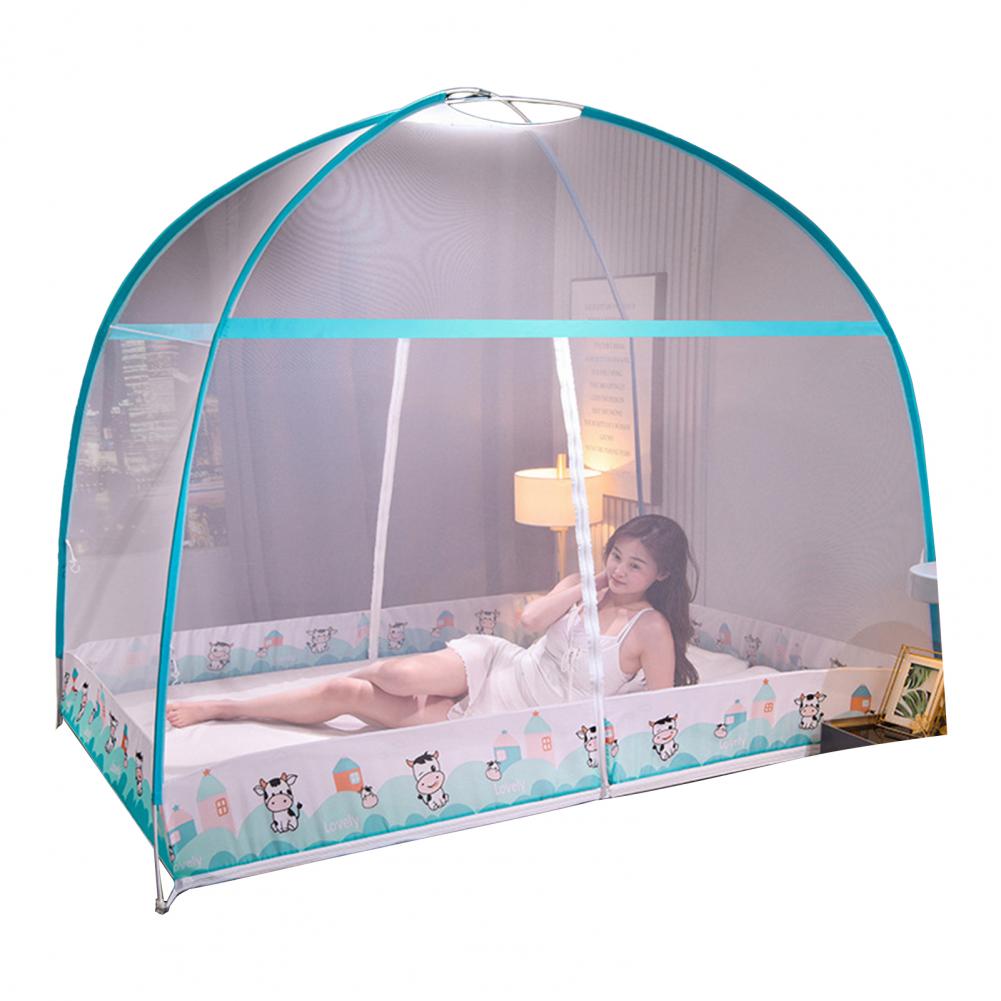 Складная москитная сетка-палатка с застежкой-молнией, быстро открывается, полностью закрывается, защищает от комаров, летний чехол от насекомых