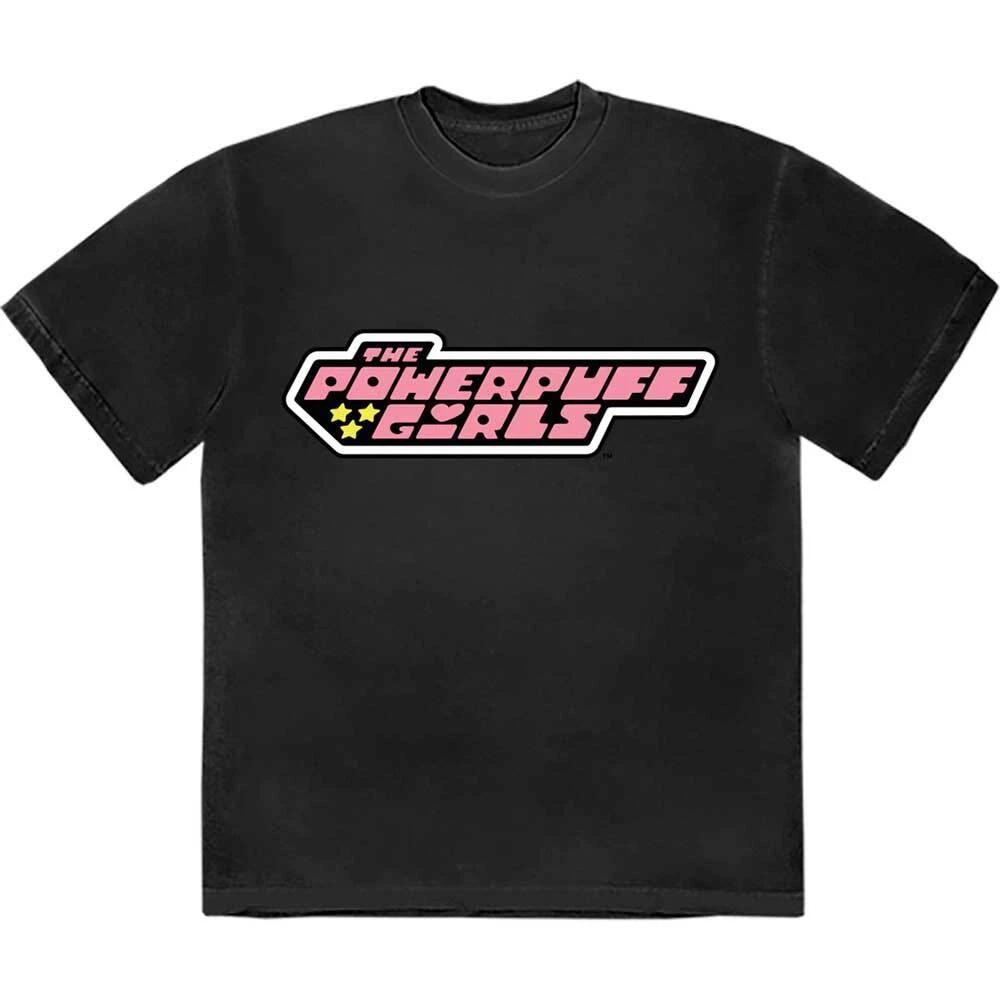 Cartoon Network Power Puff Girls Logo T-Shirt Black New