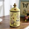 Китайские керамические банки для конфет с крышками, банка для хранения, сахарница, антикварный контейнер для ювелирных изделий, органайзер для украшений в деревенском стиле.