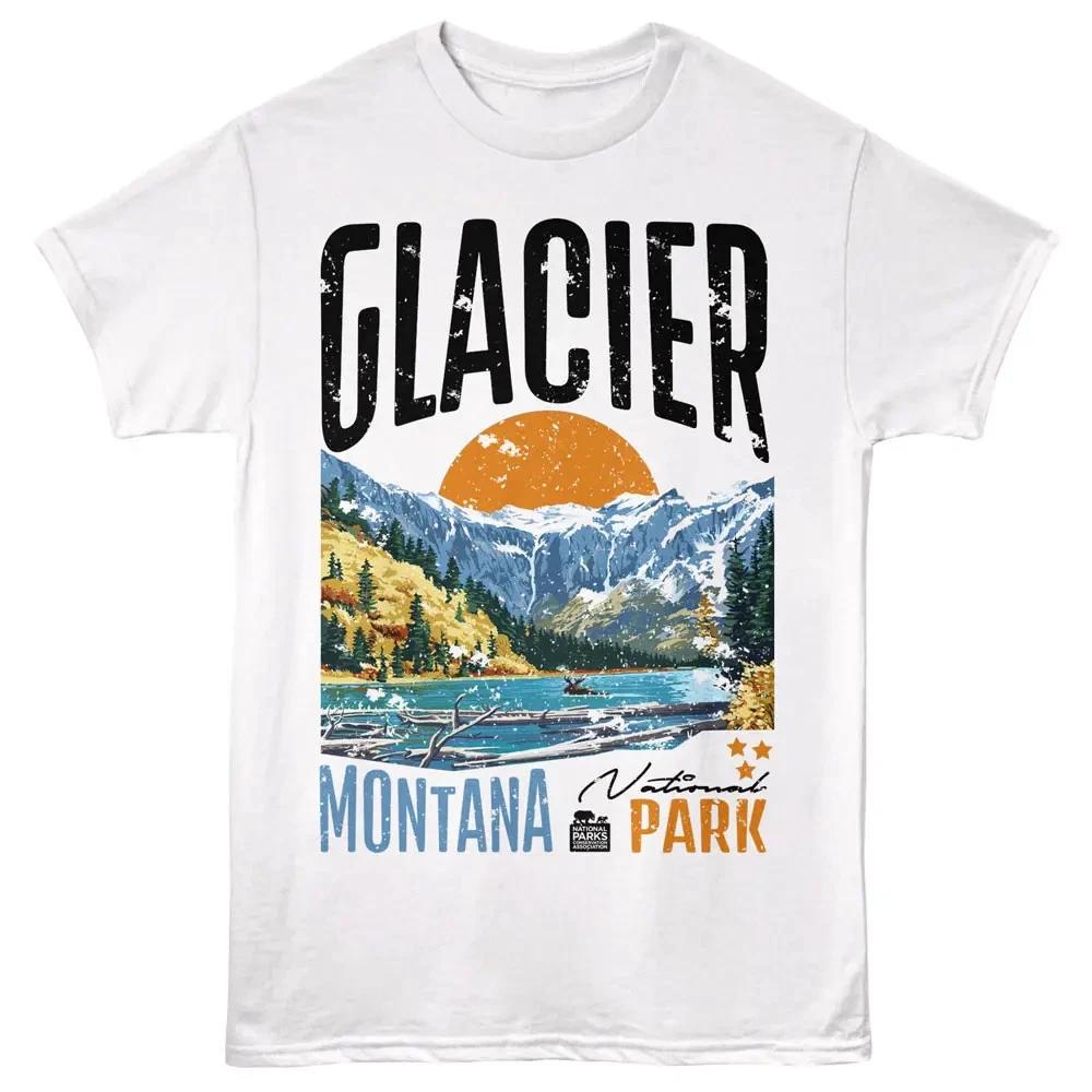 Glacier Park Montana Sunrise Men's T-Shirt