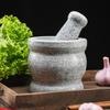 Полированная каменная ступка с пестиком и крышкой LISM