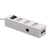 Мини 4 порта USB 2.0 концентратор USB порт с выключателем питания для ноутбука ПК компьютер ноутбук аксессуар