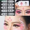 DIY Flowers Temporary Tattoo Stencil Forehead Body Art Painting Stencil  Hands Arm Leg