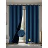 1pc 100% Blackout Curtains with Grommet Top , Curtains for Living Room, Bedroom, Kitchen, Home Decor, Room Decoration