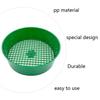 Plastic Garden Sand Sieve Green For Compost Soil Stone Mesh Round Garden Soil Sieve Pan Sand Sifter for Gravel Sand