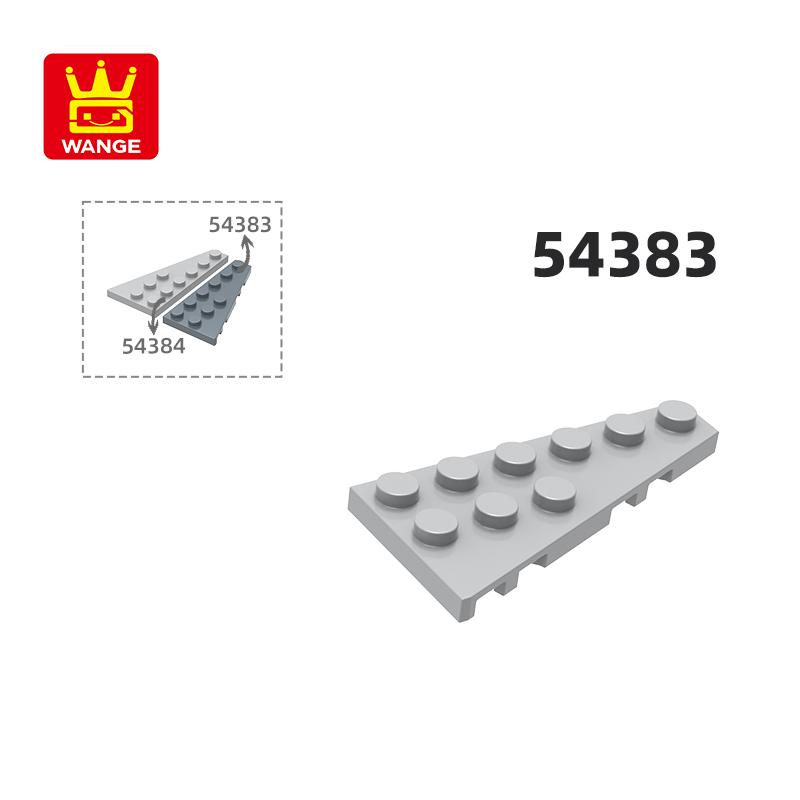 Нетоксичный 62 шт./лот 54383 Клин-пластина Правая пластина 3x6 с углом Строительные блоки Moc Цветные аксессуары Совместимые с деталями Brick