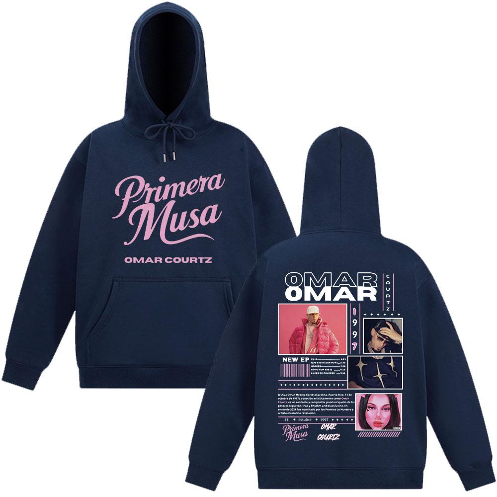 Omar Courtz Primera Musa Album Tour Merch Sweatshirts Men Women Long-sleeved Comfort Pullovers Autumn Winter Casual Man Hoodie