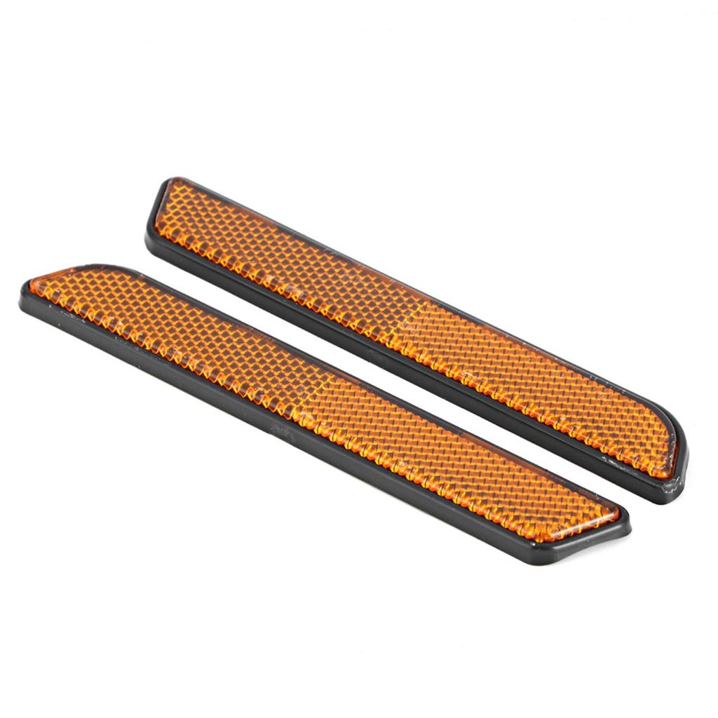 2 шт. Пластиковые мотоциклетные стоп-сигналы, габаритные огни, отражатели, аксессуары, желтые