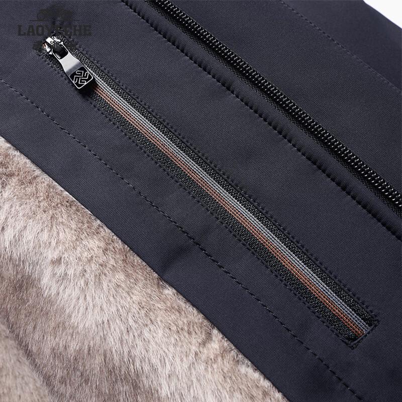 Мужская зимняя куртка LAOYECHE со съемной плюшевой подкладкой