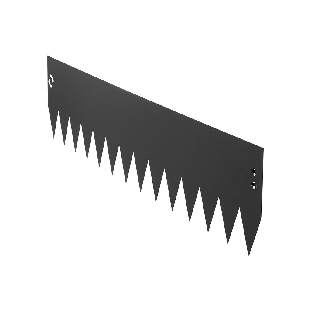 Galvanized Steel Landscape Edging, 6-Pack 1016 x 203 mm Metal Edging for Landscaping with 6 Mounting Clips, Bendable Metal Garden Edge Border for