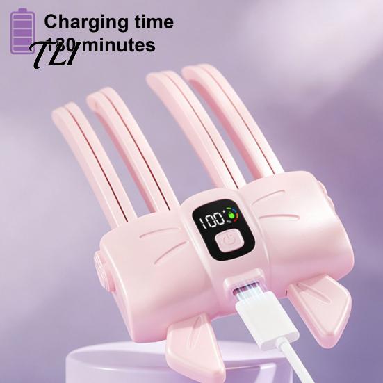 Wireless Hair Styling Tool Heated Root Lift Clip, LCD Display Volumizing Temperature Controlled Styler 2 Adjustable Electric for Bangs, Flat