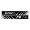 2pcs Emblems Car Stripe Racing Strips Rear View Mirror 3D Stickers For Audi B8 B7 B5 B6 B9 8P A1 A3 A4 A5 A7 A8 Q3 Q5 Q7 Q2