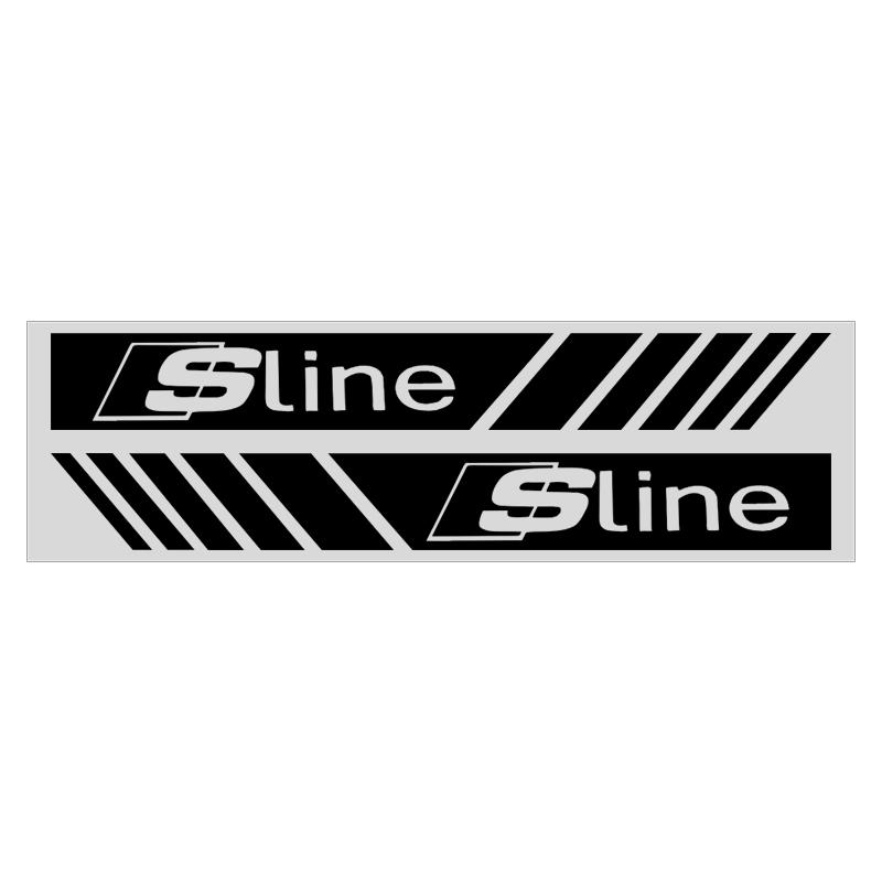 2pcs Emblems Car Stripe Racing Strips Rear View Mirror 3D Stickers For Audi B8 B7 B5 B6 B9 8P A1 A3 A4 A5 A7 A8 Q3 Q5 Q7 Q2