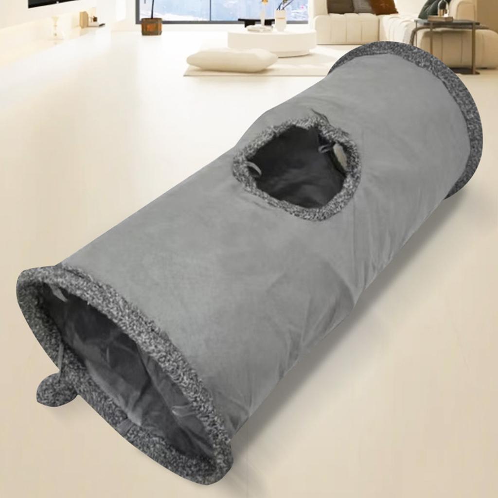 Складная игрушка-туннель для кошек с подвесной игрушкой Playtube Crinkle Plush Складной туннель для домашнего котенка кролика