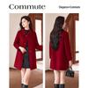 Sisui Nianhua Women's Elegant Mid-length Wool Blend Coat