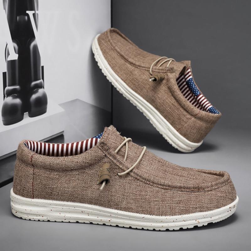 Мужские мокасины, модная повседневная обувь для отдыха на природе, дышащая парусиновая обувь, удобные туфли для вождения без застежек для мужчин, кроссовки Zapatos Hombre