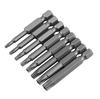 8 Pcs 1 4 Hex Shank T8 T40 50mm Long Steel Magnetic Security Star Screwdriver Bits Set