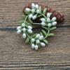 Растительный цветок, искусственный жемчужный корсаж с полуотверстием, женский лакированный зеленый цветок, брошь