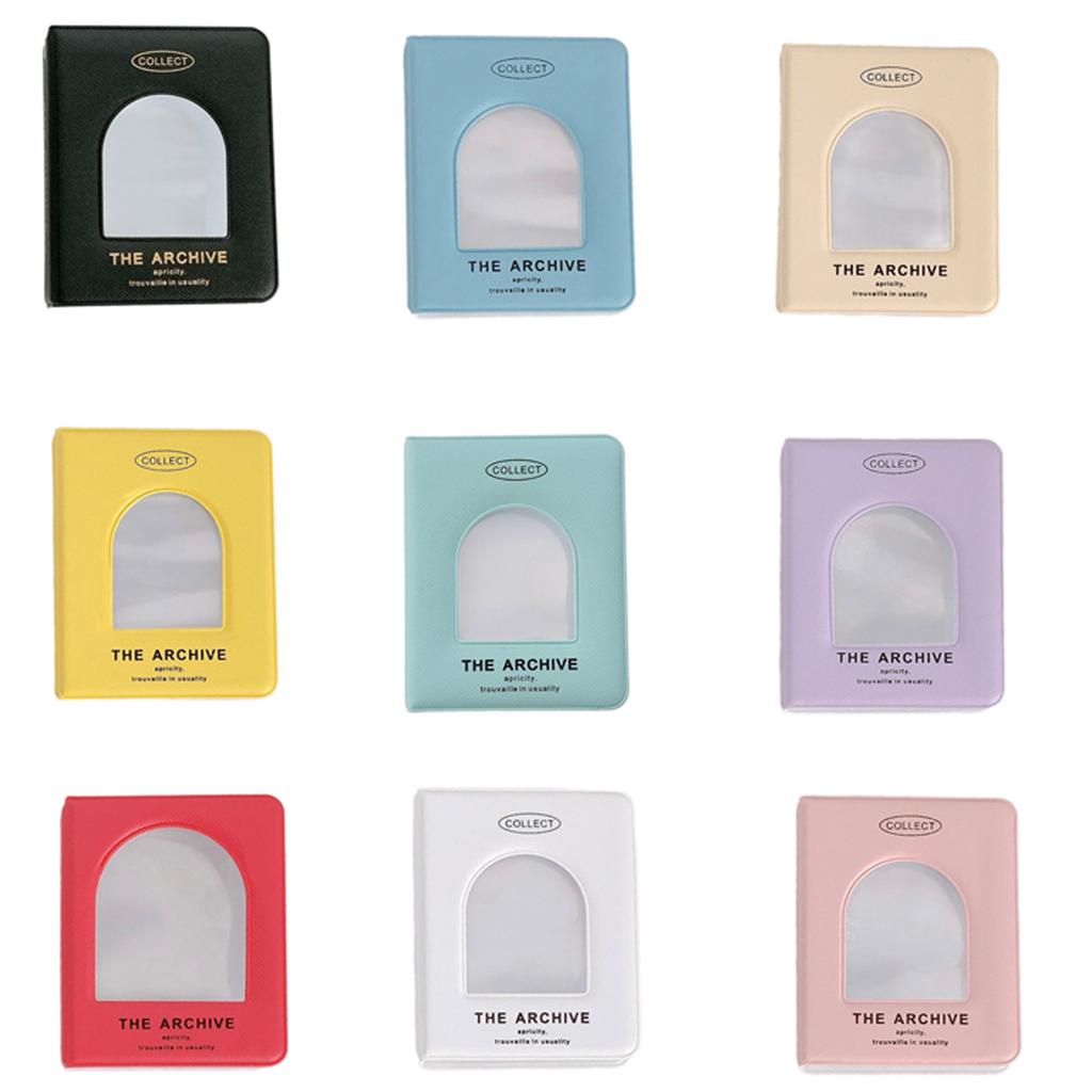 Mini Card Holders Album 40 Pocket Collection Photocard Book for Kids and Adults Portable Photo Binder with Clear Sleeves