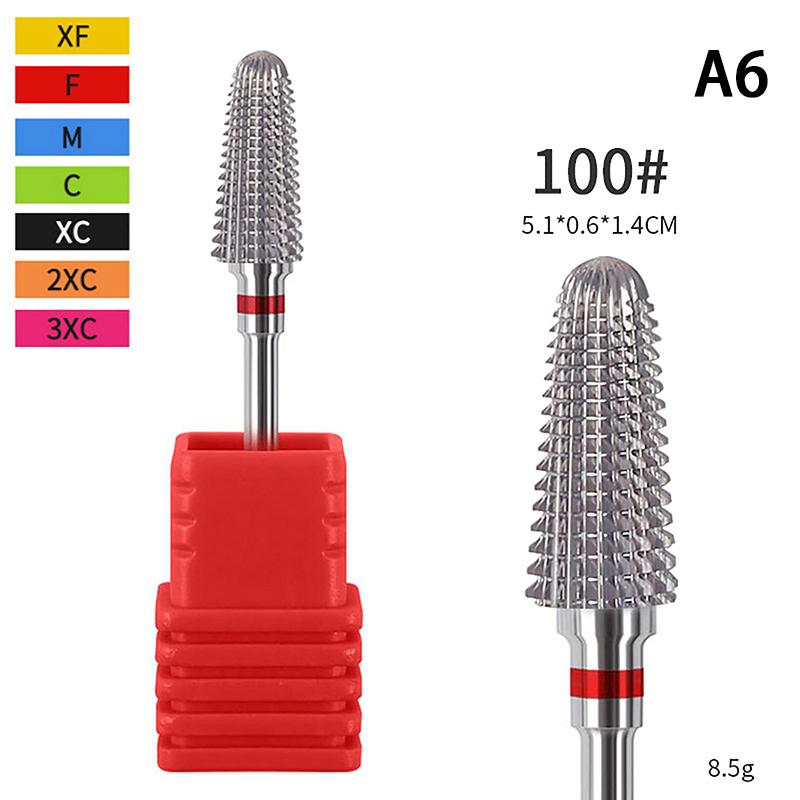 Пилки для ногтей из вольфрамовой стали с хвостовиком для электрической маникюрной машинки