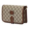 Gucci Presbyopia Logo Leather Shoulder Crossbody Bag Mini Unisex Brown