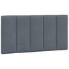 Headboard Cushion  Hanko  Dark Grey 100 cm Velvet