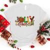 Funny Christmas Jolly Teacher Letter Printing T-Shirts For Women Summer Tee Shirt Femme Casual Short Sleeve Round Neck Tops