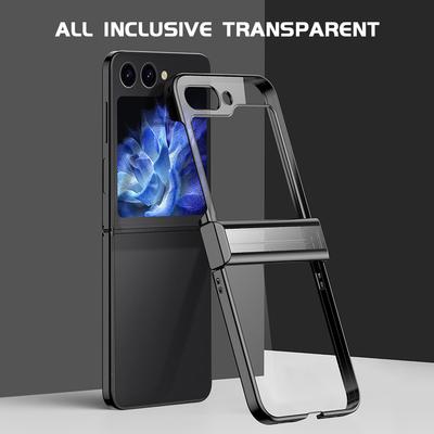 Гальванизированный жесткий пластиковый чехол для телефона Samsung Galaxy Z Flip 6 5 4 3 ZFlip Flip6 Flip4 Flip5 противоударный чехол Funda Carcasa