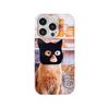Игривый Кот-Супергерой с Черной Маской Милый Чехол для Телефона для iPhone 17 16 15 14 11 12 13 Pro Max Air Plus Задняя Крышка
