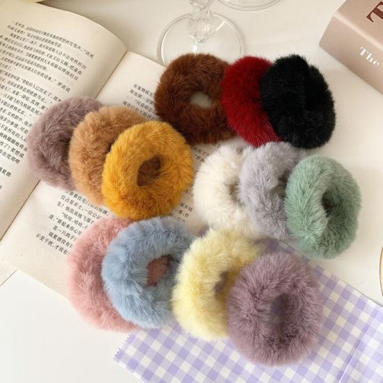 Резинка для волос, практичный нежный головной убор, веревка для волос, большая повязка для волос в форме пончика, веревка для волос в подарок