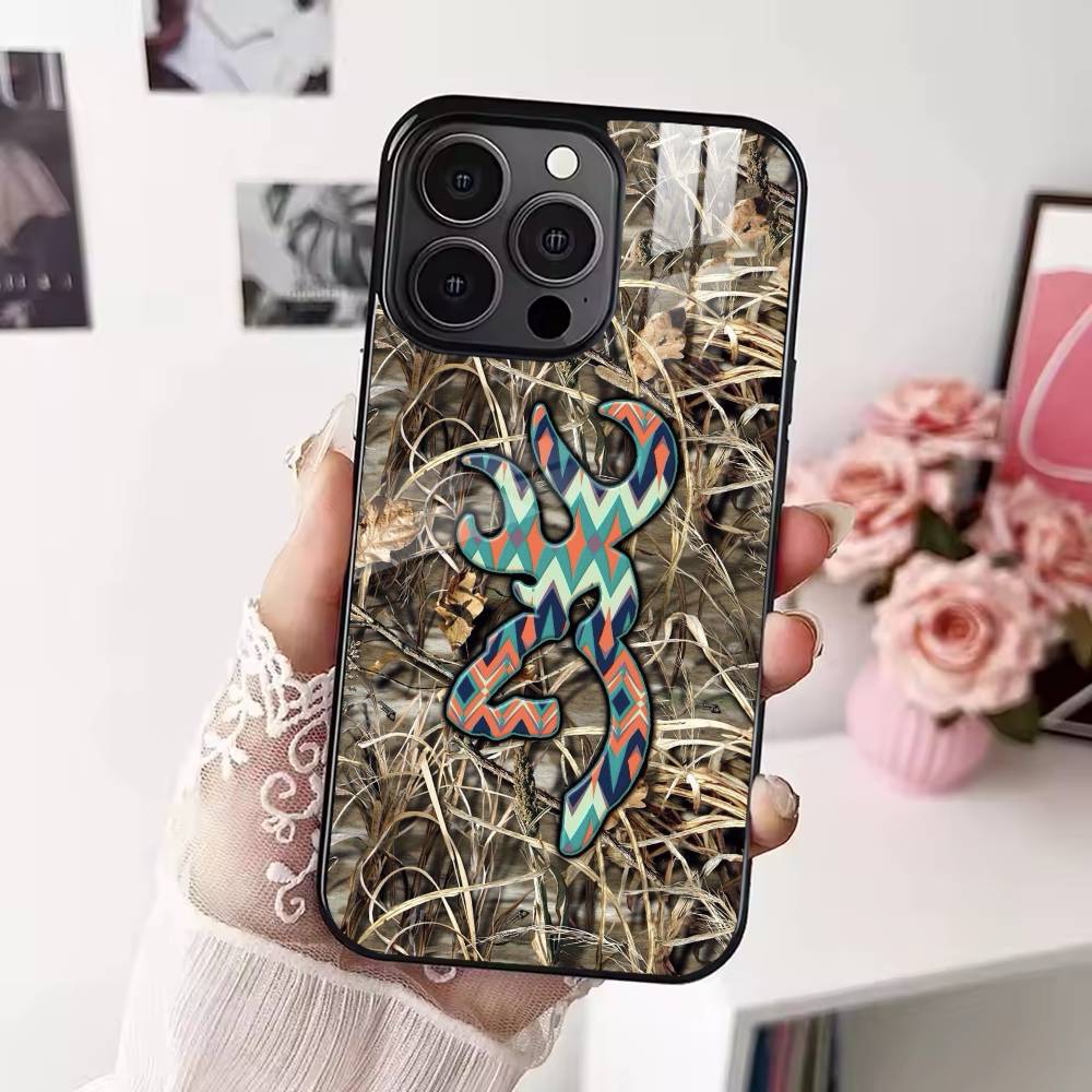 B-browning Phone Case For iPhone 17 16 15 14 13 12 Pro Max Plus for Magsafe Mirror Wireless Magnetic Cover