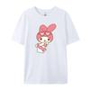 Cotton Breathable Childrens Tshirt 2026 Summer New Cute Melody Printed Parent Child Wear Unisexs and Womens Short Sleeves