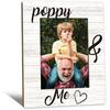 Fathers Day Pops Picture Frames - Grandpa Photo Frame, PopsGrandpa Gifts for Father's Day Birthday from Grandkids Grandchildren, Pops and Me Picture