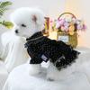 Платье для собаки маленьких пород Черно-золотое Формальное платье Костюм Наряд для вечеринки