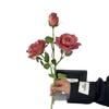 Реалистичный ретро букет из французских роз, собранный вручную - Искусственный цветок для декора дома, отеля, фотографии