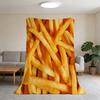 Fashion Cool Fries Blanket Flannel Warm Soft Throw Blanket For Room Sofa Childish Birthday Gifts