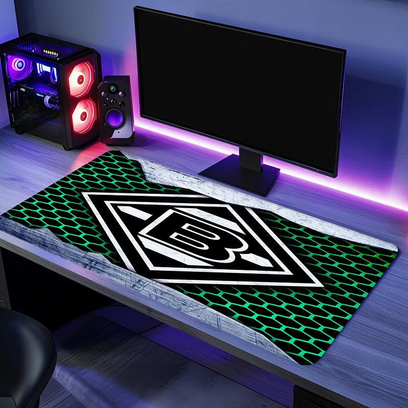 Borussia Mönchengladbach LOGO Mouse Pad - Non-Slip Rubber Base, Smooth Surface for Work,Gaming,Office,And Home Use, Desk Mouse Pad