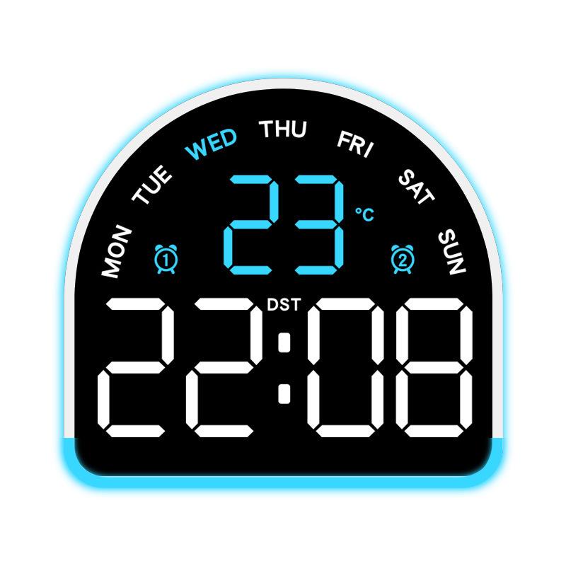 Многофункциональный светодиодный будильник с подсветкой, отображением температуры и несколькими будильниками