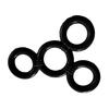 Silicone Cock Scrotum Ring Male Sex Toy Connected 4 Rings Men Ball Spreader Testicle Divider for Lasting Erection Couple