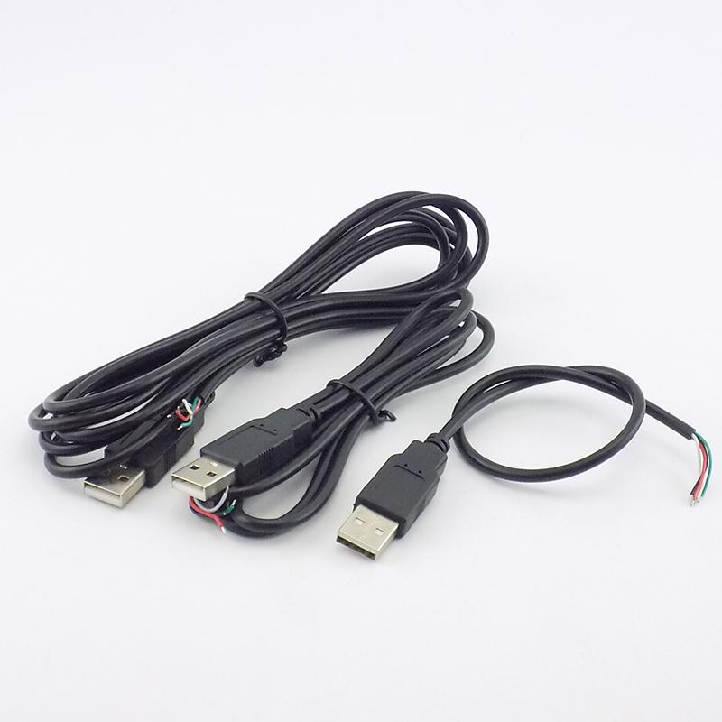 5 шт./лот Micro USB 2.0 A Female Male Jack Удлинительный кабель питания 4 Pin 2 Pin 4 провода DIY Data Line Зарядный шнур