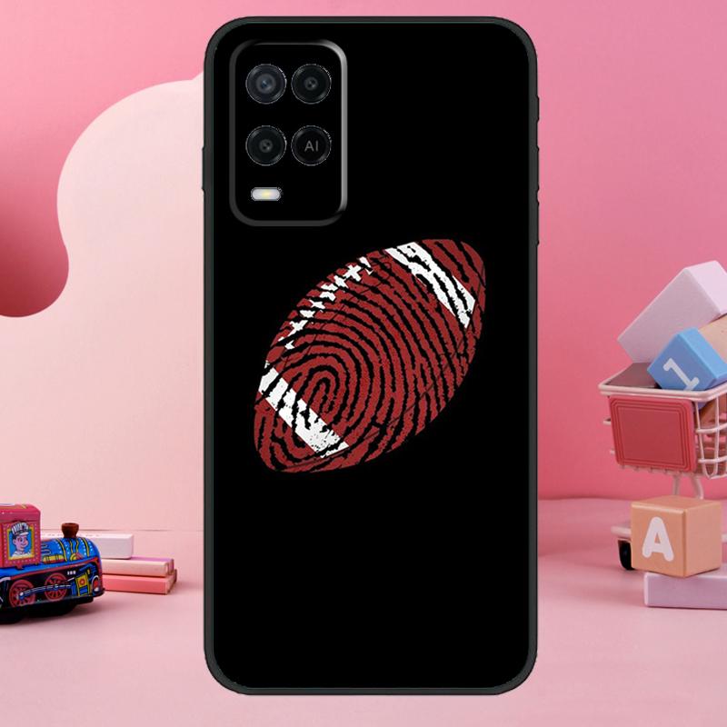 Спортивный чехол для американского футбола для Oppo A18 A38 A58 A78 A98 A74 A54 A94 A80 A60 A40 A96 A76 A16 A15 A17 A57 A77 A5 Pro