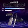 UGREEN Bluetooth 6.0 Car Receiver with LDAC Support, 3.5mm Aux Adapter, Built-in Microphone, Hands-Free Calling
