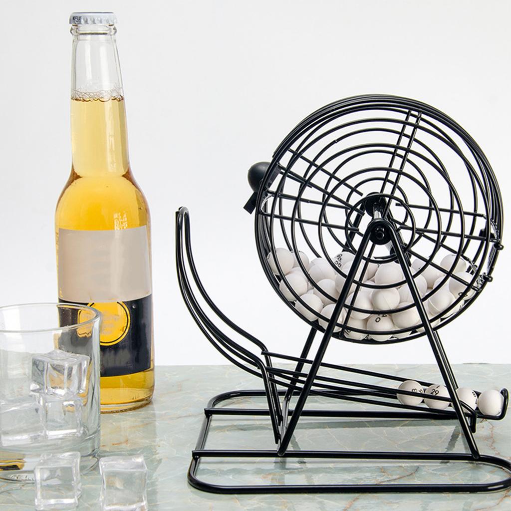 Cage Card Game Machine Metal Rolling Cage Cage Game Machine with 75 Balls for KTV Party