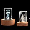 Customized Creative K9 Crystal Cube High Quality Transparent Eco-Friendly 3D Laser Engraved Religious Gifts Figurine
