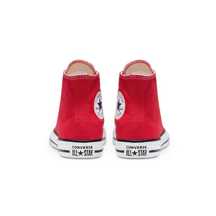 Converse Кеды Chuck Taylor All Star High Top для детей, парусиновые, красные, детские кроссовки 3J232C