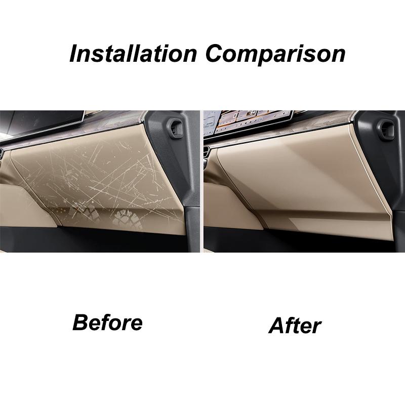 For Zeekr 8X 2026 Main Driver's Panel Glove Box Anti-kick Pad Leather Protective Cover Car Interior Accessories