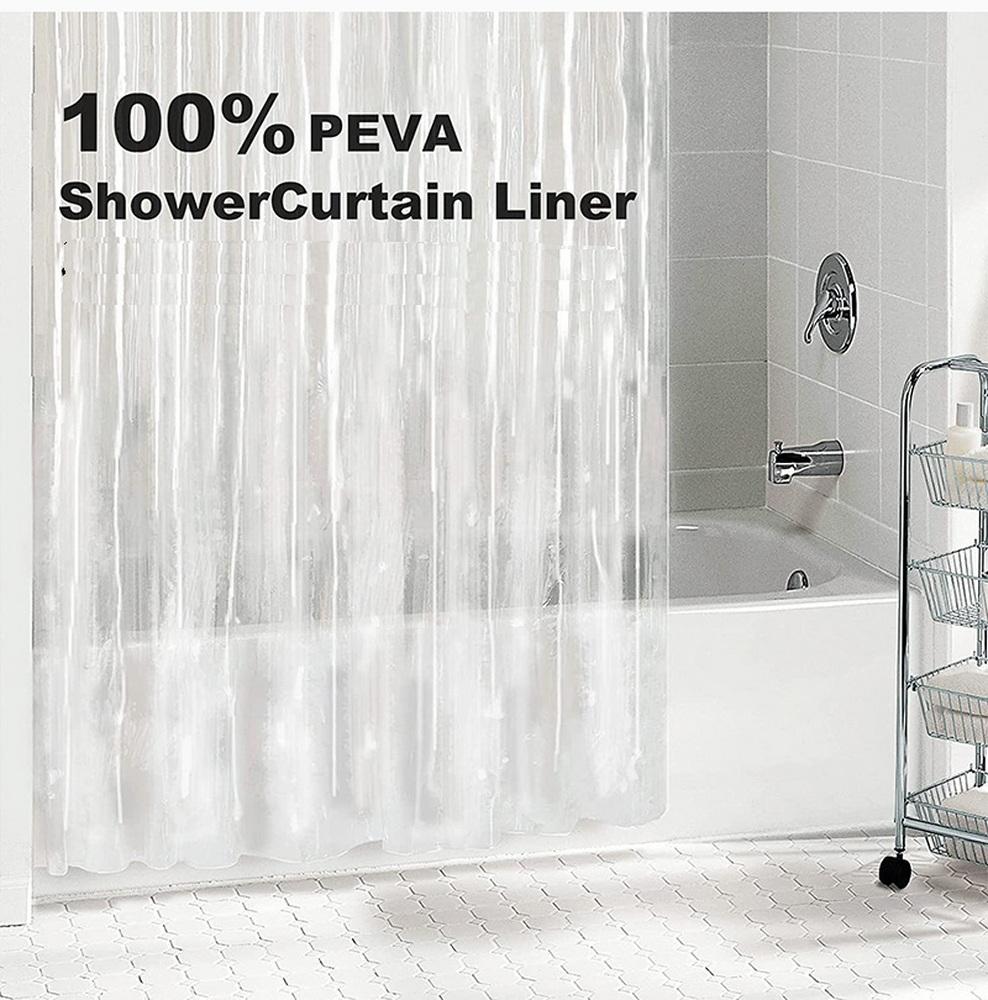 Transparent Shower Curtain High Permeability PEVA Material Waterproof Easy To Take Care of Bathtub Shower Room Partition Curtain