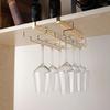 Lightweight Goblet Storage Shelf Two Rows Wine Glass Holder Wine Glass Hanging Rack Kitchen Tools